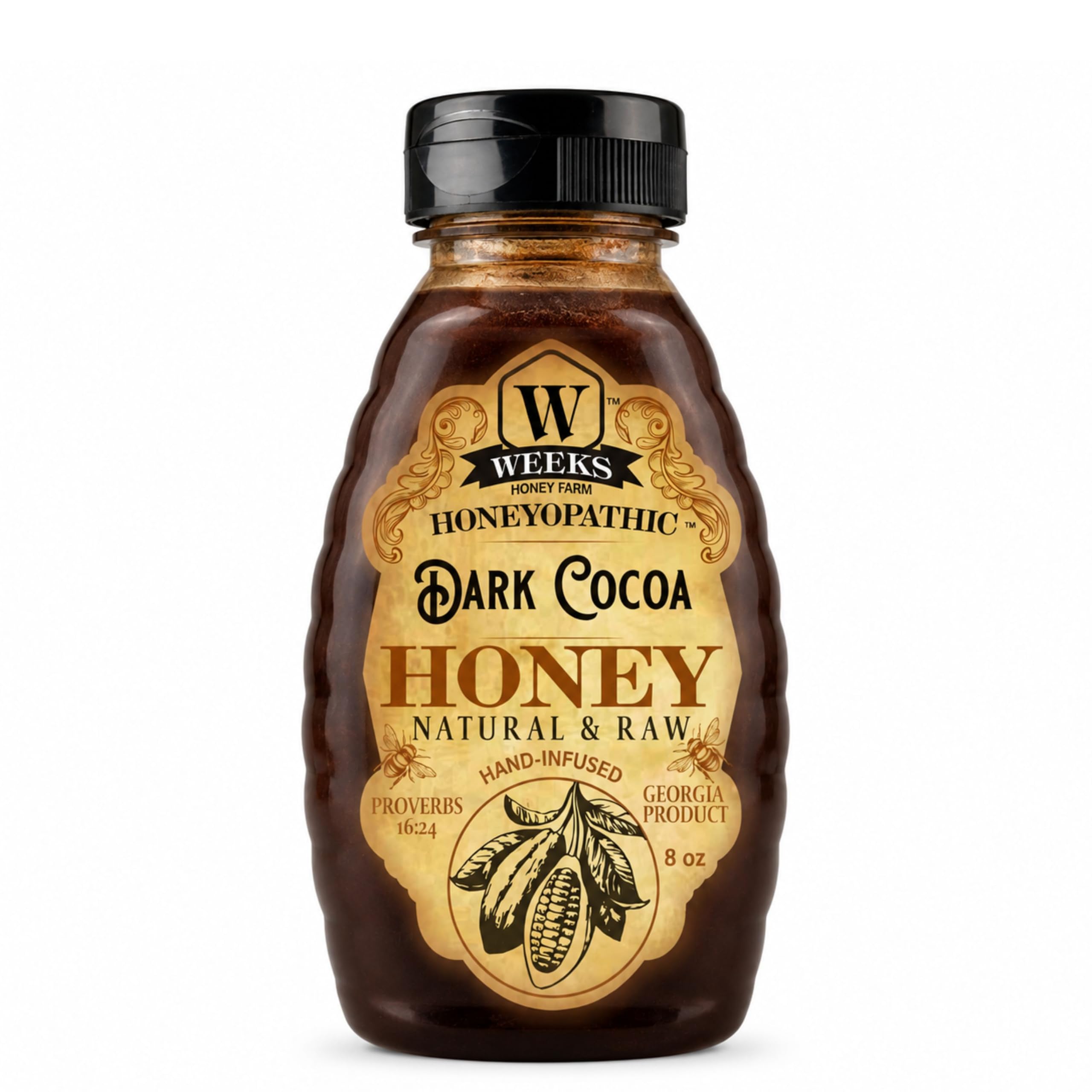 Amazon.com : Weeks Honey Farm Dark Cocoa Infused Raw American